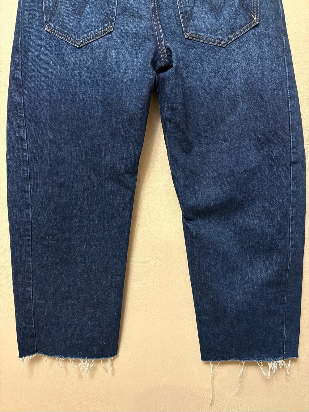 Mother Superior The Mid Rise Full-Pipe Flood Fray Jeans Unplugged Size 27 - Picture 11 of 16